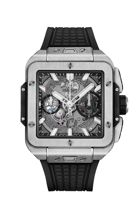 hublot square bang titanium|hublot big bang integral.